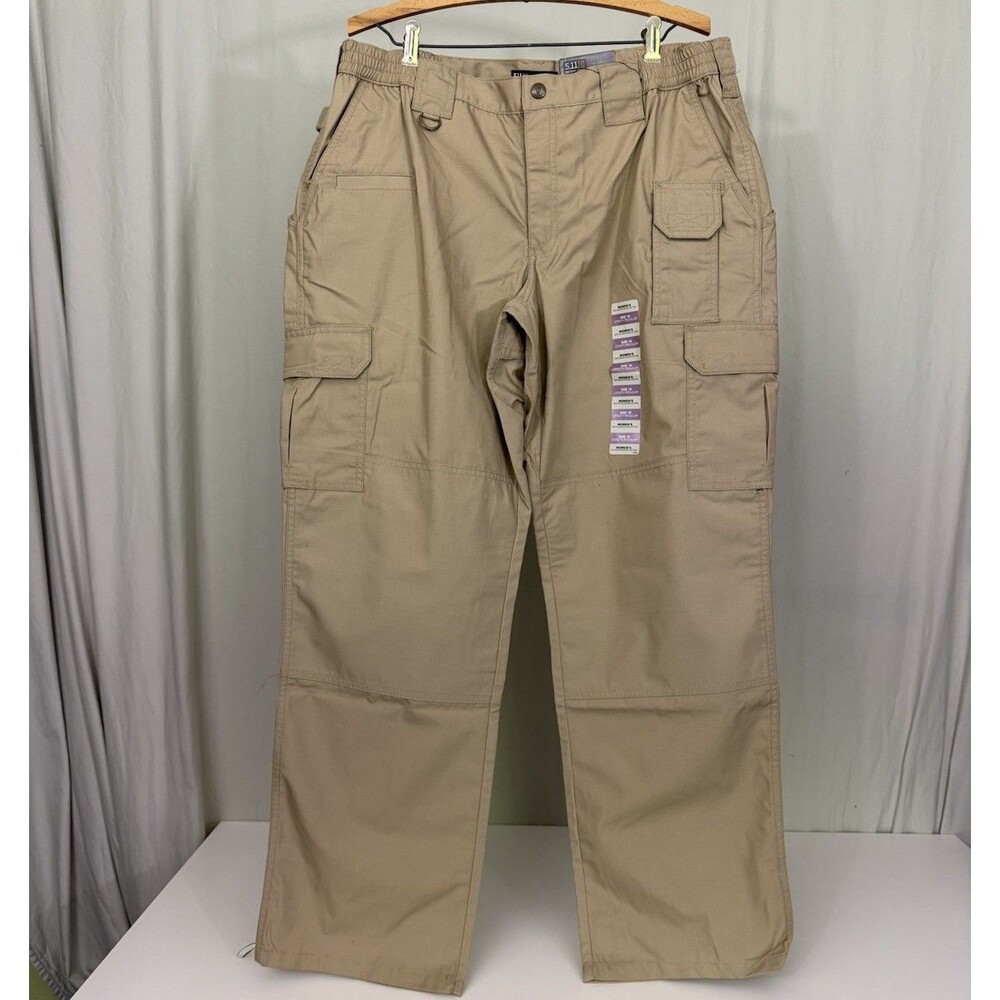 5.11 Tactical Women's Sz 18 Regular Taclite Pro Pants Cargo Khaki Teflon 64360